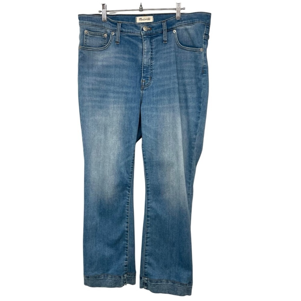 Madewell Cali Demi Boot Medium Wash Stretch Denim Jeans Women’s 32 - Picture 4 of 15
